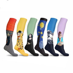 Mona Lisa Compression Socks with Art Design