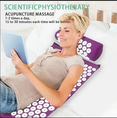 Yoga Acupressure Mat & Pillow Set | Full Body Relief
