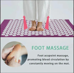 Yoga Acupressure Mat & Pillow Set | Full Body Relief