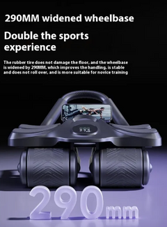 Ab Roller Wheel | 4-Wheel Core Strength Trainer