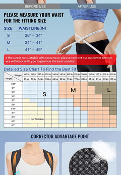 Posture Corrector Back Support Belt | Spinal Alignment & Pain Relief