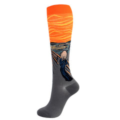 Mona Lisa Compression Socks with Art Design