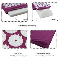 Yoga Acupressure Mat & Pillow Set | Full Body Relief